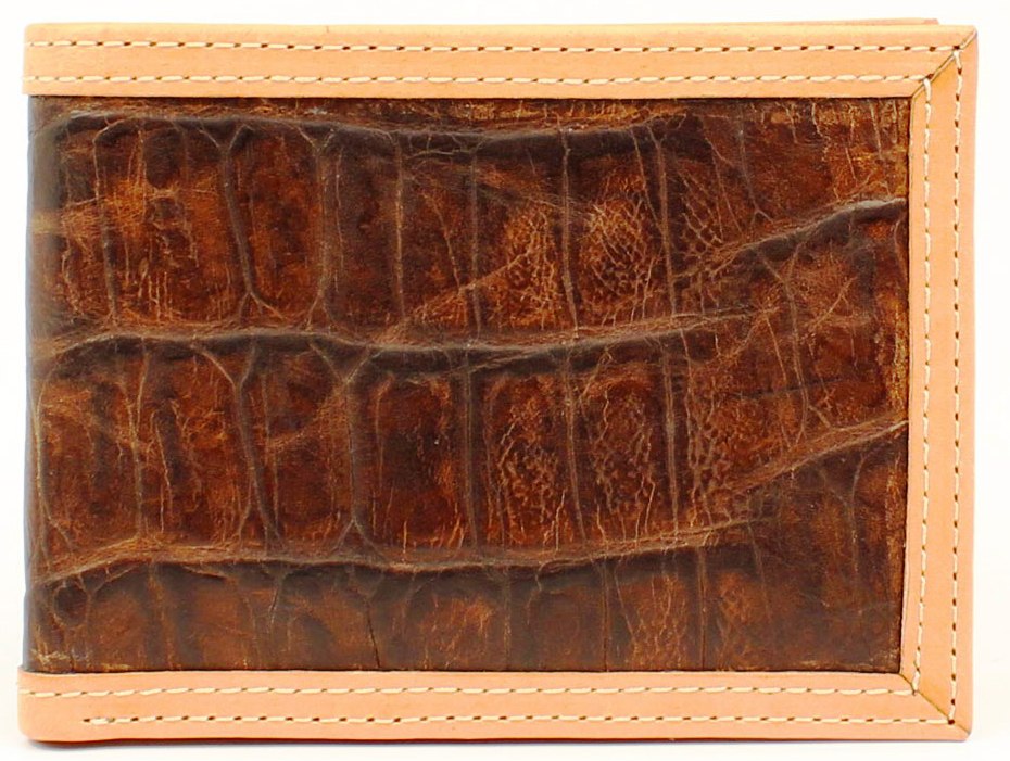 Western Brown Croc Bi-Fold Wallet by Ariat