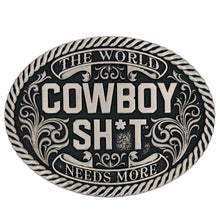 Load image into Gallery viewer, Cowboy Sh*t Blackened Attitude Buckle