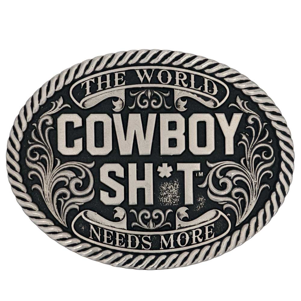 Cowboy Sh*t Blackened Attitude Buckle