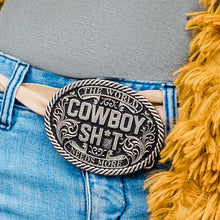Load image into Gallery viewer, Cowboy Sh*t Blackened Attitude Buckle