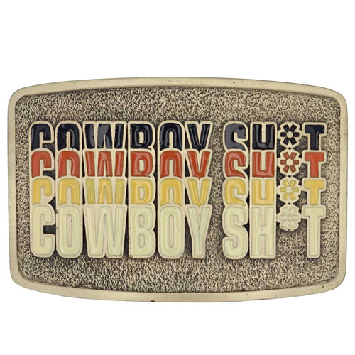 Cowboy Sh*t Retro Attitude Buckle