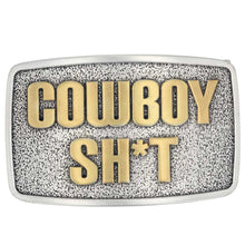 Load image into Gallery viewer, Cowboy Sh*t Rectangular Attitude Buckle