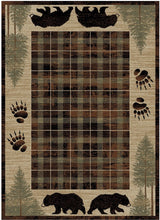 Load image into Gallery viewer, &quot;Big Timber Brown&quot; Western/Lodge Area Rug (4 Sizes Available)