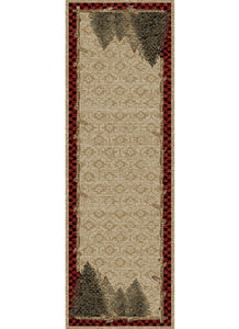 "Forest Antique" Western Area Rug (4 Sizes Available)