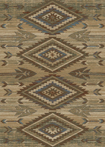 "Broken Bow Antique" Western Area Rug (4 Sizes Available)