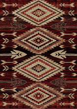 Load image into Gallery viewer, &quot;Broken Bow Red&quot; Western Area Rug (4 Sizes Available)