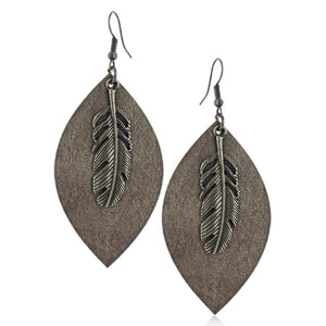 Feathers Textured Attitude Earrings