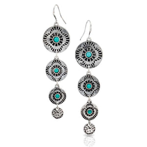 Conchos Multiplied Turquoise Attitude Earrings