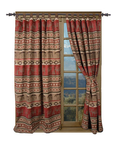 Adirondack Western Drapes with Tiebacks