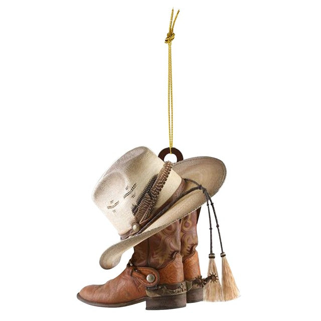 Cowboy Boots & Hat Ornament