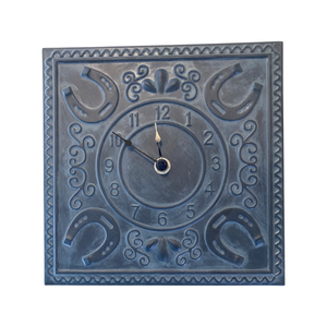 Retro Western Tin Clock