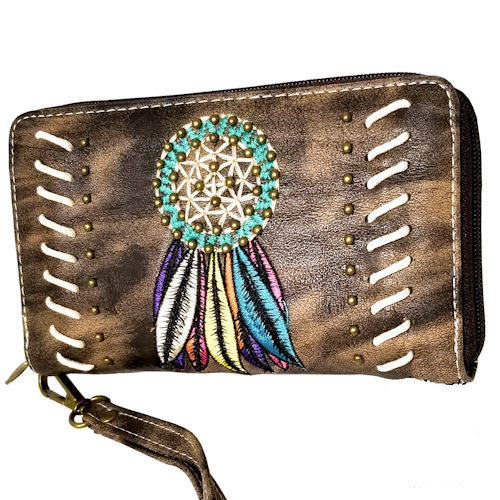 Ladies' Dreamcatcher Zipper Wallet