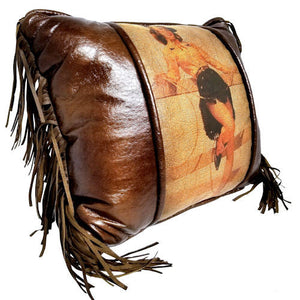 Retro Cowgirl Accent Pillow