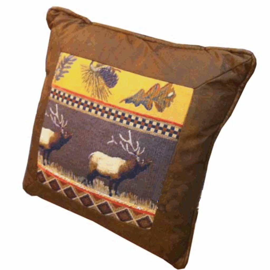 Elk Cabin Pillow