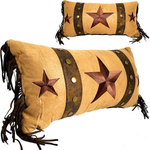 "Triple Star" Western Oblong Accent Pillow