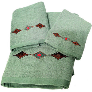 Aztec 3-Piece Bath Towel Set - Choose from 2 Colors!