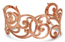 Load image into Gallery viewer, No Boundaries Rose Filigree Scroll Bracelet - Made in the USA!