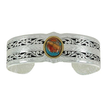 Load image into Gallery viewer, Reflections Mountain Glacier Turquoise Cuff Bracelet - Made in the USA!