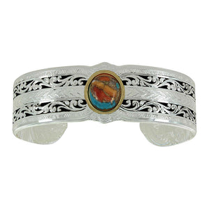 Reflections Mountain Glacier Turquoise Cuff Bracelet - Made in the USA!