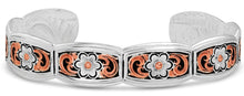 Load image into Gallery viewer, Classic Rose Gold Flower Swirl Cuff Bracelet - Made in the USA!