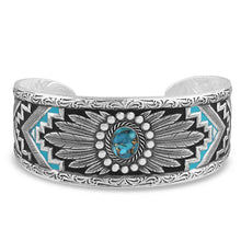 Load image into Gallery viewer, Blue Spring Western Cuff Bracelet - Made in the USA