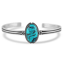 Load image into Gallery viewer, Oasis Waters Oval Turquoise Cuff Bracelet