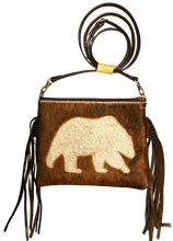 Load image into Gallery viewer, Bear Genuine Brazilian Cosmetic Bag with Fringe