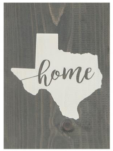 Texas "Home" Small Sign