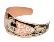 Load image into Gallery viewer, Running Horses Copper Twilight Bracelet