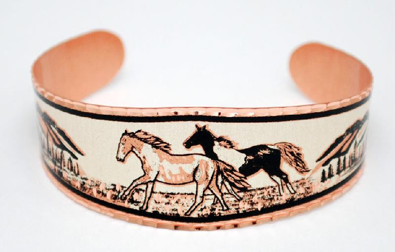 Copper Horse Bracelet