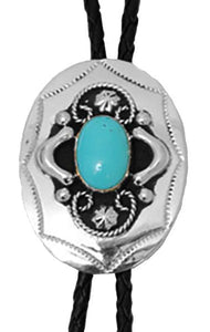 German Silver Bolo with Turquoise Stone