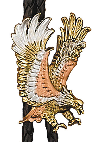 Tricolor Eagle Bolo Tie