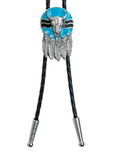 Load image into Gallery viewer, Steer and Feathers Bolo Tie