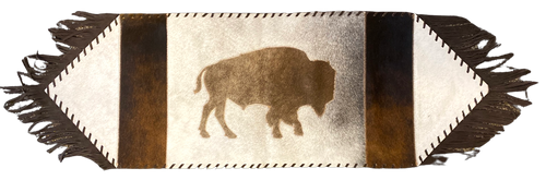 Western Brazilian Cowhide Buffalo Table Runner - 48