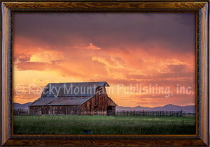 "Beauty Before the Storm" Western Framed Canvas Print