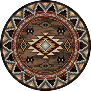 "Bowstrings - Brown" Southwestern Area Rugs - Choose from 6 Sizes!