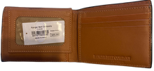 Load image into Gallery viewer, Western Ostrich and Tan Tooled Leather Bi-Fold Wallet
