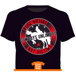 "Victors" Cowboys Unlimited Adult T-Shirt