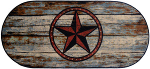 "Barn Star" Area Oval Rug - 20" x 44"