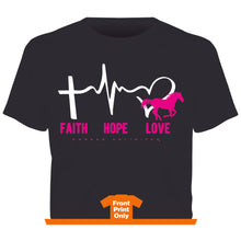 Load image into Gallery viewer, &quot;Faith Hope Love&quot; Western Faith T-Shirt