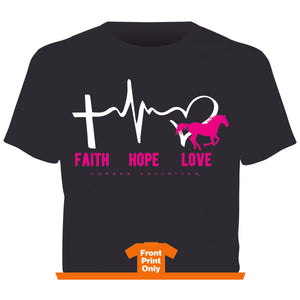 "Faith Hope Love" Western Faith T-Shirt