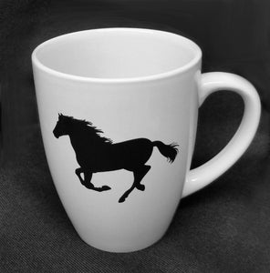 Running Horse Silhouette Mug