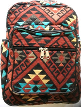 Load image into Gallery viewer, Southwestern &quot;Santa Fe&quot; Style Backpack Rust