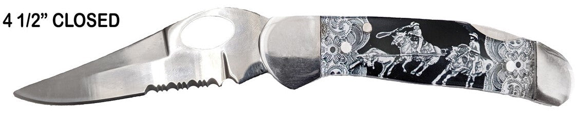 Team Roper Western Folding Knife – Wild West Living