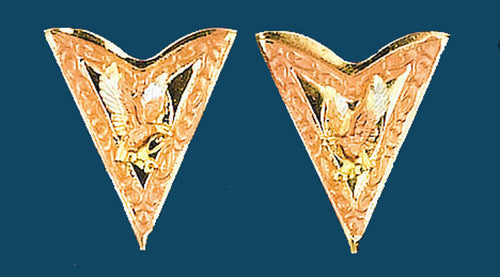 Tricolor Eagle Collar Tips
