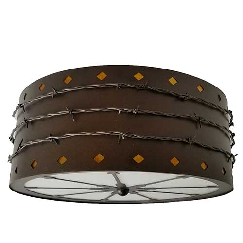 Barb Wire Ceiling Light - 16