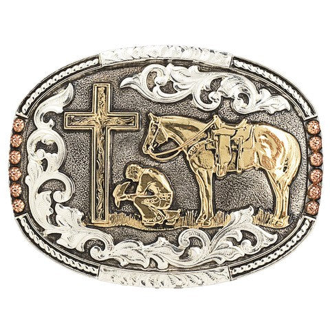 Praying Cowboy Belt Buckle
