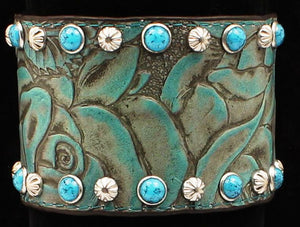 Silver Strike Western Bracelet Turquoise Starburt