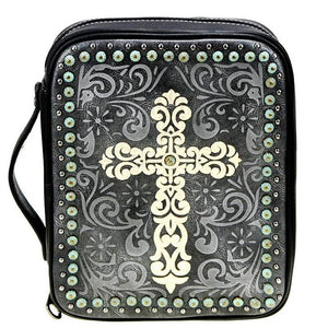 Swirl Cross Bible Cover - Choose From 3 Colors!