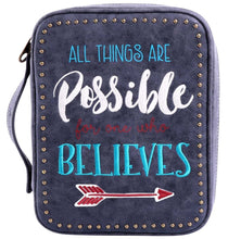 Load image into Gallery viewer, &quot;All Things Are Possible&quot; Western Bible Cover - Choose From 3 Colors!